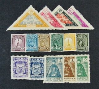Nystamps Peru Stamp 276//301 Og H $41