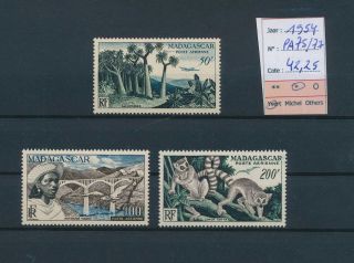 Lk82395 Madagascar 1954 Airmail Fine Lot Mh Cv 42,  25 Eur