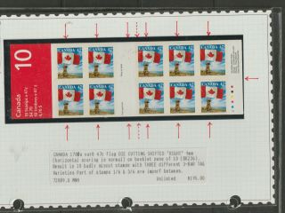 Canada 1700a Booklet Varieties Tagging Imperfs Unlisted