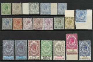 Gibraltar Kgv 1903 Mnh/mlh Sg - 106 Selection To 10/ - With Few