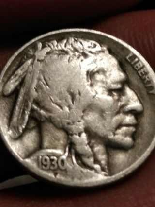 1930 S Buffalo Nickel,  Au,  Coin Looks Good.
