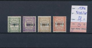 Lk82339 Morocco 1918 Tanger Overprint Taxation Stamps Mh Cv 33 Eur
