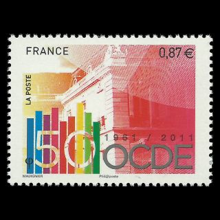 France 2011 - 50th Anniversary Of The Oecd - Sc 4044 Mnh