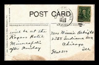 Dr Jim Stamps Us Chicago And Duluth Rpo Railroad Post Office Postcard