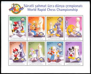 Azerbijuan Chess single stamp,  sheetlet and two souvenir sheets - Stuart Katz 3