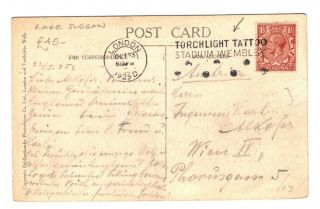 GB Postmarks 1925 Wembley TORCHLIGHT TATTOO Slogan Card RARE {samwells}EA19 4