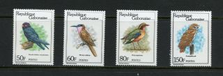 P922 Gabon 1980 Birds 4v.  Mnh