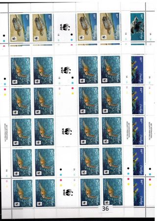 / 20x Penrhyn - Mnh - Wwf - Nature - Sea Turtles - 2014 - Full Sheets