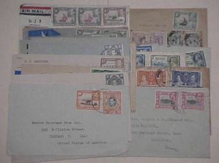 Kenya 21 Small Covers 1924 - 1949 Mostly To Usa