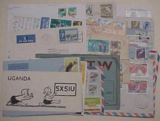 Uganda 20 Small Covers Mostl Y To Usa Includes Registered Also 17 Radio Cards