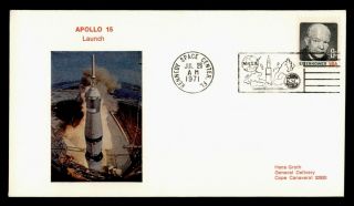 Dr Who 1971 Kennedy Space Center Fl Apollo 15 Space Rocket Launch C126034