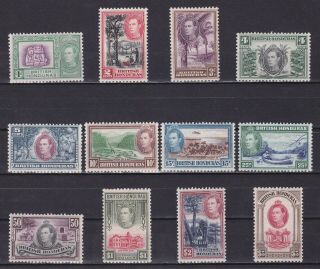 British Honduras 1938,  Sg 150 - 161,  Cv £190,  Mnh