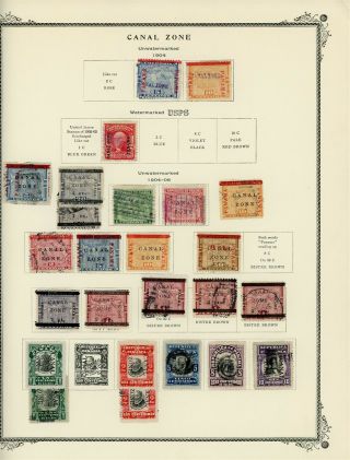 Canal Zone Scott Specialty Album Page Lot 1 - See Scan - $$$