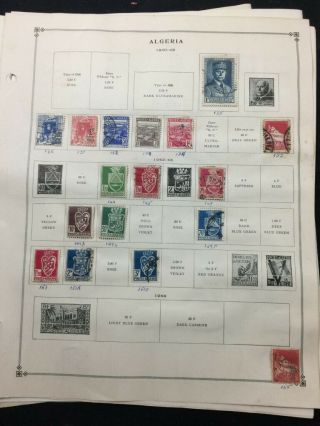 Treasure Coast Tcstamps 18,  Pages Old Algeria Postage Stamps 532