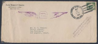 C2 On Airmail Cover York City To Los Angeles,  Ca Sept 11,  1918 Bt8079