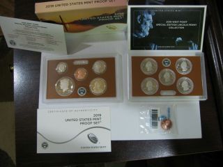 2019 Us Proof Set,  Rare Proof West Point W Lincoln Cent/penny