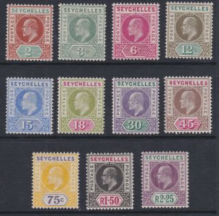 Seychelles Evii 1903 Definitive Set Sg46 - 56