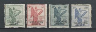 Somalia 1922 Sc 28 - 31 Victory Issue Of Italy - Surcharged Mh Set $8.  00 Two Scans