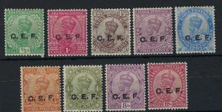China India C.  E.  F.  1914 - 22 Kgv Part Set Hinged Without 3p And 1r