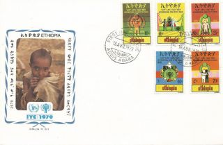 Fdc International Year Of The Child Ethiopia 1979