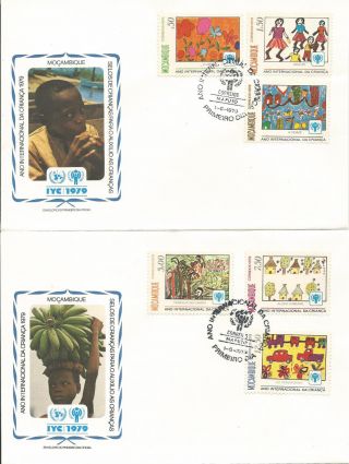 Fdc International Year Of The Child Mozambique 1979 (2)