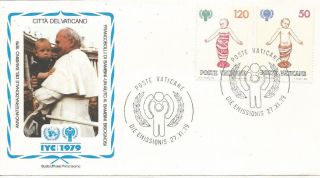 Fdc International Year Of The Child Vaticano 1979 (2)