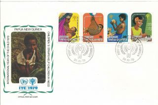 Fdc International Year Of The Child Papua Guinea 1979