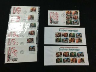 Treasure Coast Tcstamps 15x Hollywood Songwriters Fdc First Day Issue Covers 721