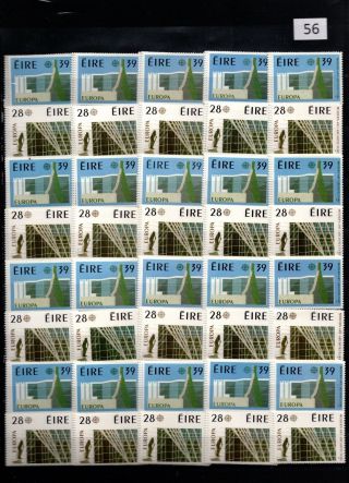 / 100x Ireland - Mnh - Europa Cept 1987 - Architecture -