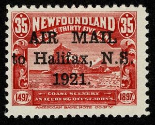 Canada Stamp Newfoundland Scott C3 35c Air Mail H Og $140