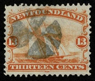 Canada Stamp Newfoundland Scott 30 13c Fishing Ship $115