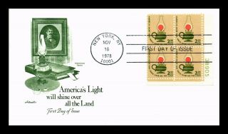 Dr Jim Stamps Us High Value Americana Plate Block Scott 1611 First Day Cover