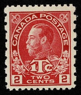 Canada Stamp Scott Mr5 1c On 2c War Tax Nh Og Never Hinged