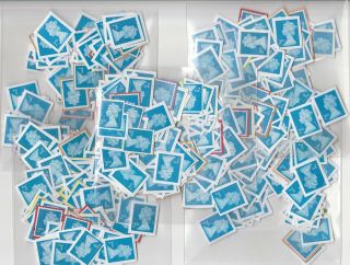 500 G/b Unfranked 2nd Class Stamps On Piece