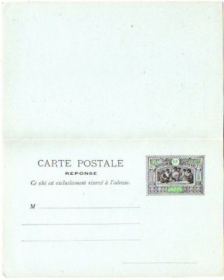 Obock: 1894 - 1903 10c.  Correspondence And Reply Card