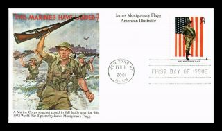 Dr Jim Stamps Us James Montgomery Flagg American Illustrator Fdc Cover