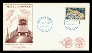 Dr Who 1958 France Unesco Fdc C127106