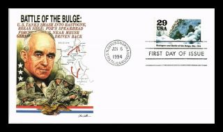 Dr Jim Stamps Us Battle Of Bulge Wwii Fdc Naval Cover Uss Normandy