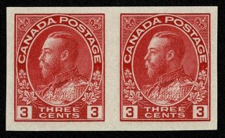 Canada Stamp Scott 138 3c King George V Pair Nh Og Never Hinged