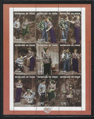 1999 Chad Scott 812 - " I Love Lucy " Sheet Of 9 Lucille Ball Stamps - Mnh