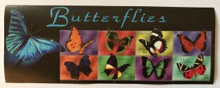 Liberia Butterfly Stamp Sheet 2000 Mnh Butterflies Insect Blue Mother Of Pearl
