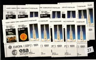 == 10x Northern Cyprus 1991 - Mnh - Europa Cept - Space