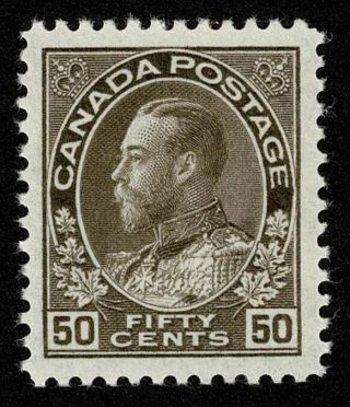 Canada Stamp Scott 120 50c King George V Admiral Issue 1922 Lh Og