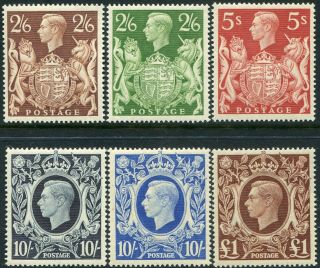 George Vi 1939 - 1951 Sg 476 - Sg 512 High Values Unmounted Single Stamps
