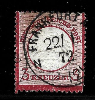 Hick Girl Stamp - Old German Sc 9 Eagle W/small Shield Issue 1872 Y1281