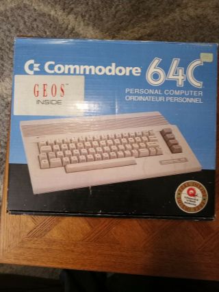 Commodore 64c Personal Computer Still In Box/ Just Like It Left The Store.