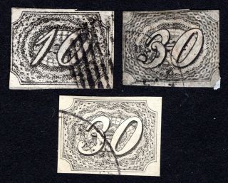 Brazil 1844 Group Of 3 Stamps Mi 4 - 5 Cv=120€