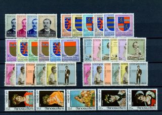 Luxembourg B162//b327 (lu736) Comp Semi Postals Sets,  M,  H,  Fvf,  Cv$61.  05