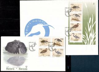 Birds Herons On South Africa - Venda 1993 Sc 257 - 260a On 2 Fdc 