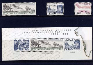 Greenland 407 - 408,  408a,  412 (2) Complete 2003 Sets,  Mnh,  Vf